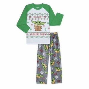 Baby Yoda Christmas Pajamas Boy S (6/7) Star Wars